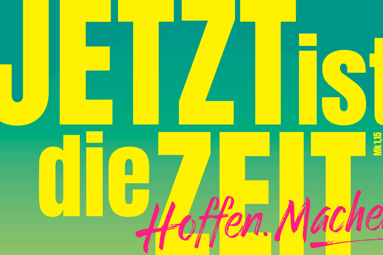 Das Motto des DEKT: «Jetzt ist die Zeit.» (Mk 1,15)