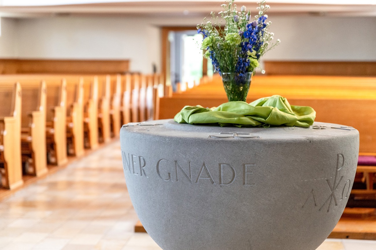 Taufstein in der Kirche Wängi. (Bild: zVg)