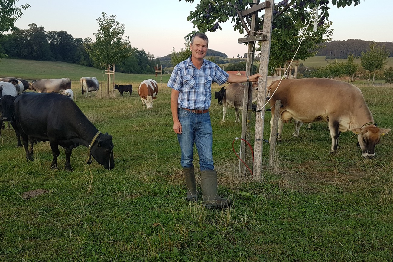 Bauer Ernst Berger begeistert die Arbeit in der freien Natur mit seinen Tieren. (Bild: zVg)