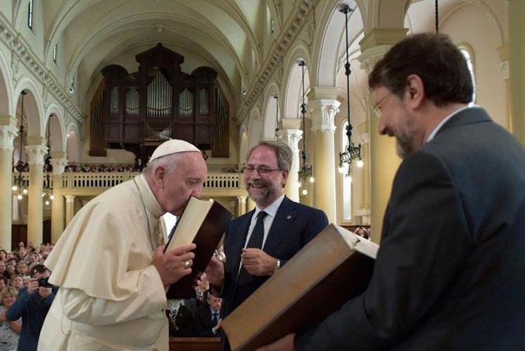 Der Papst in der Stadt Calvins