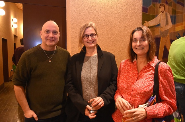 Kirchenmusiker Oliver Wendel, Pfarrerin Simone Dors, Egnach und Pfarrerin Martina Brendler, Romanshorn. (Bild: cyr)