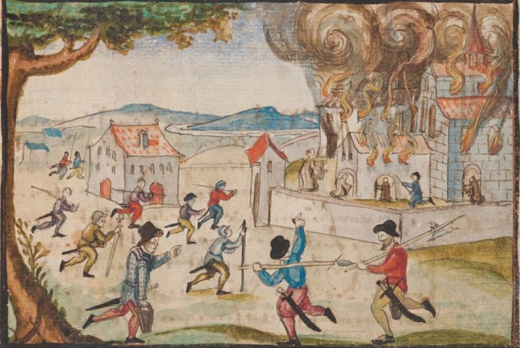 Ittinger Sturm 1524: brandgefährliche Aktion
